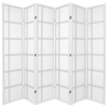 6 Panel Cross Room Divider Screen